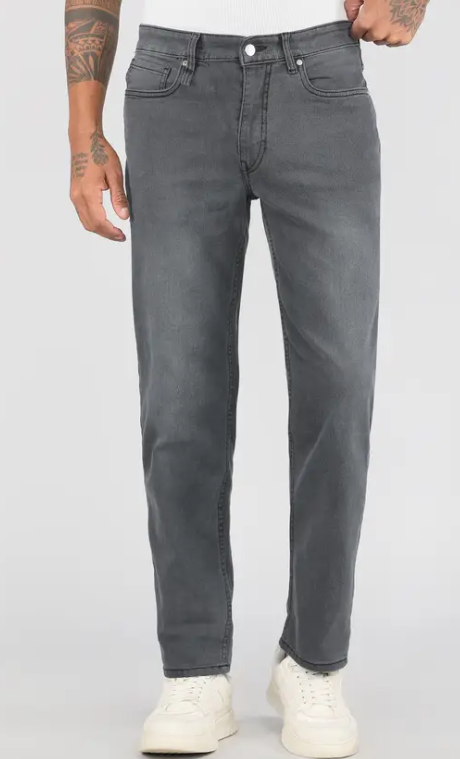 men regular mid rise grey jeans men regular mid rise grey jeans
