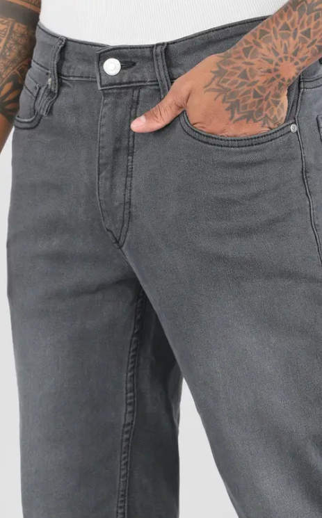 men regular mid rise grey jeans men regular mid rise grey jeans